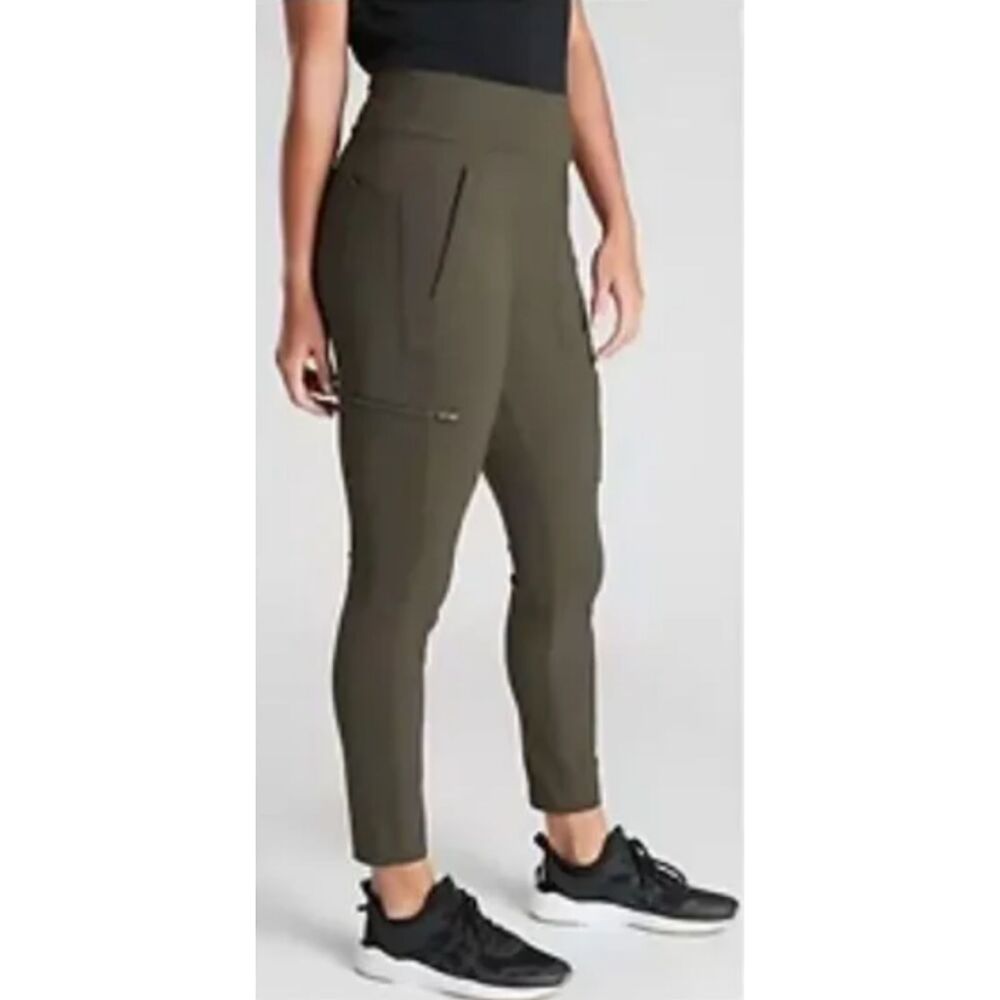 Athleta Headlands Hybrid Cargo Tight Hiking Climbing Stretchy Sculpt Tech Sz 12
